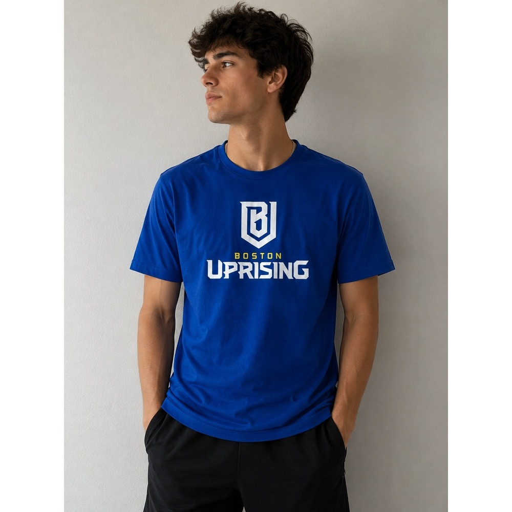 Overwatch League Boston Uprising T Shirt Medium Royal Blue Esports Gaming NWT